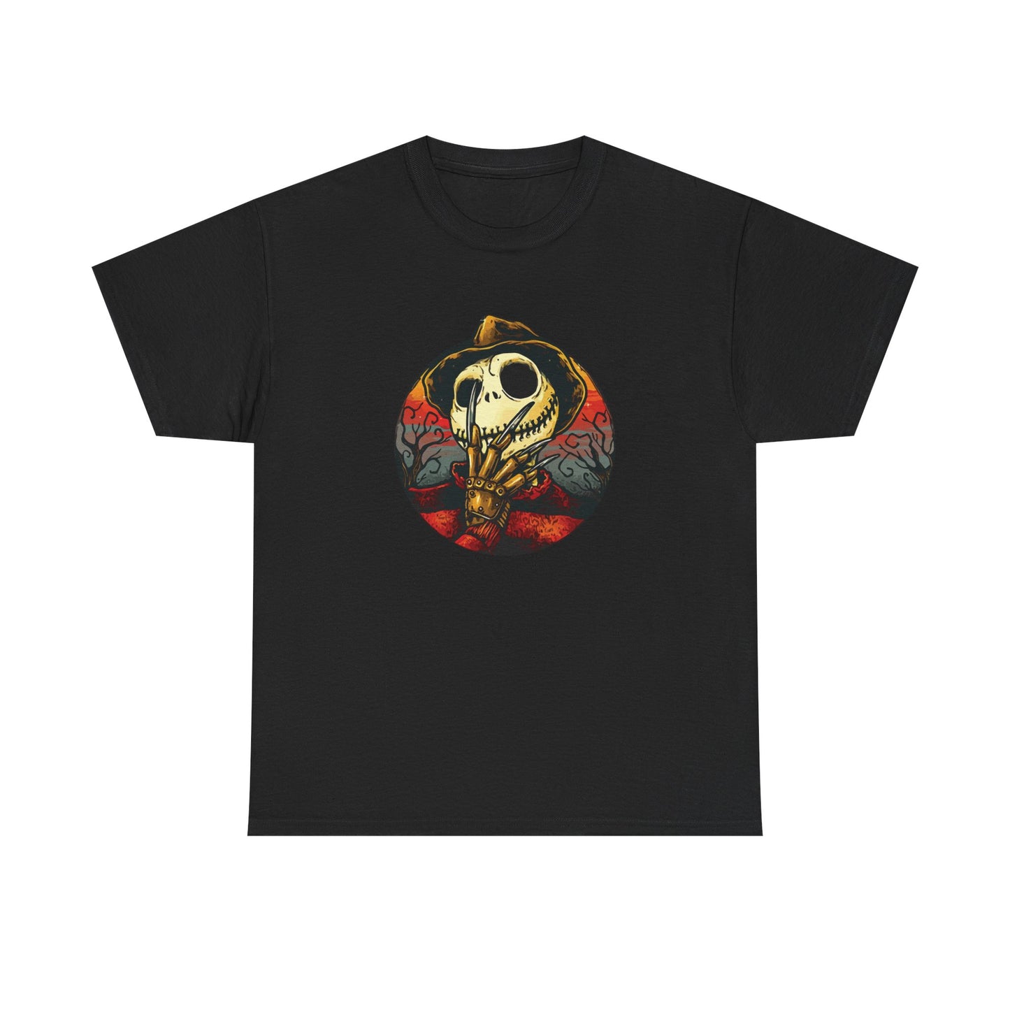 Unisex Heavy Cotton Tee - Skeleton Hand Design