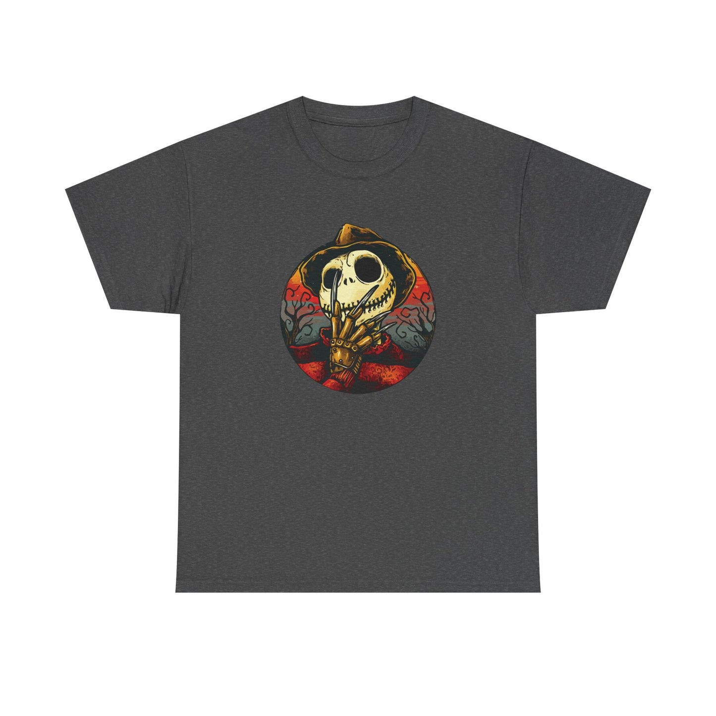 Unisex Heavy Cotton Tee - Skeleton Hand Design