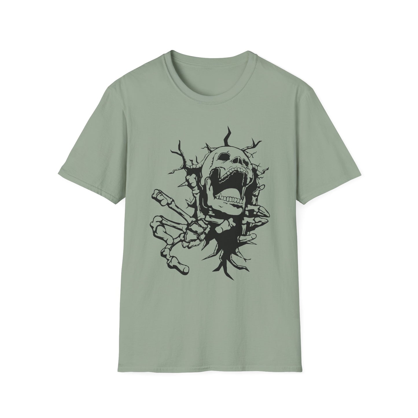Unisex Skeleton Graphic T-Shirt - Edgy Halloween Wear