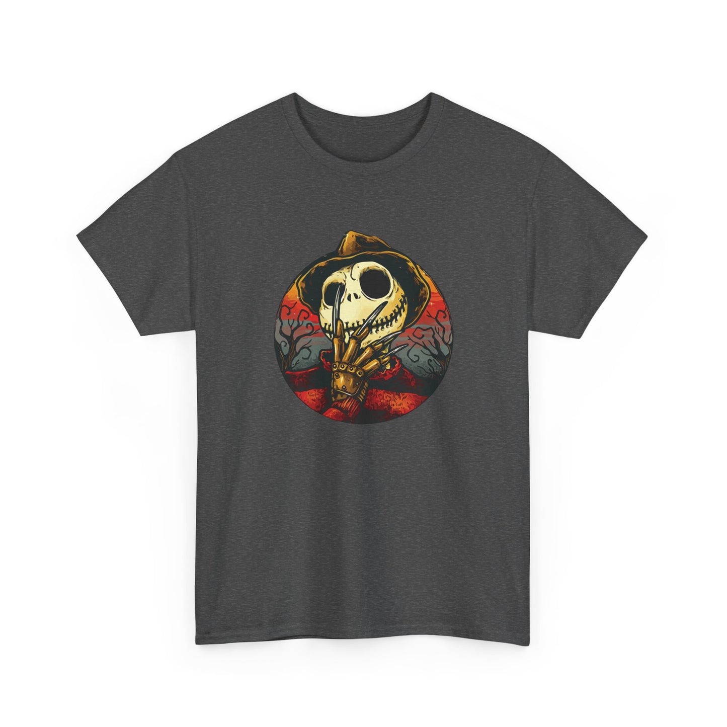 Unisex Heavy Cotton Tee - Skeleton Hand Design