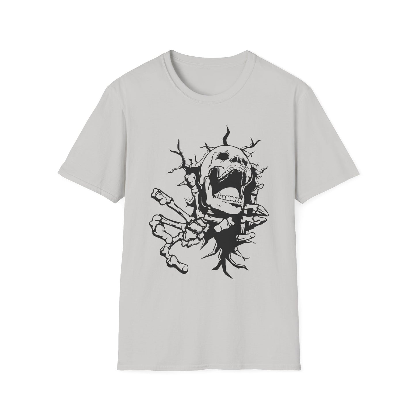 Unisex Skeleton Graphic T-Shirt - Edgy Halloween Wear