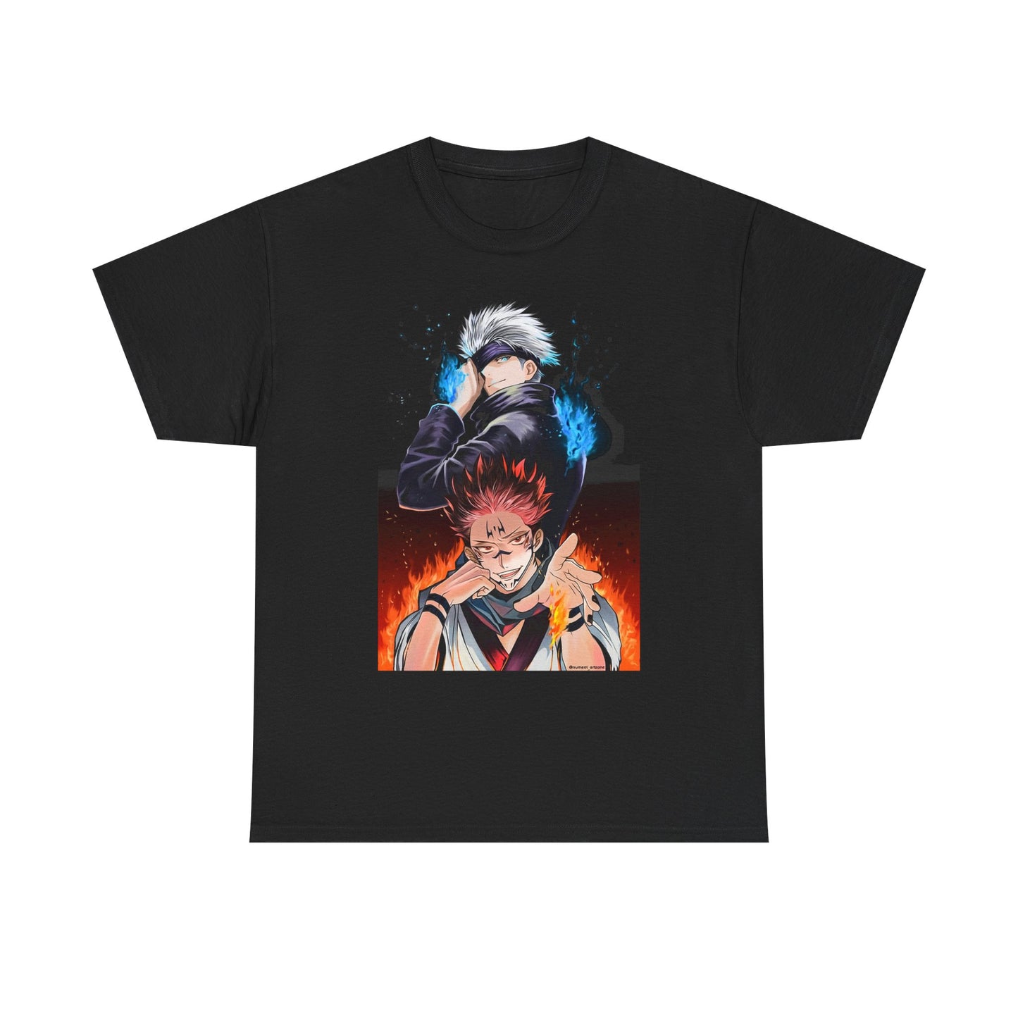 Anime-Inspired Unisex Heavy Cotton Tee, Graphic T-Shirt for Fans, Streetwear Style, Gift for Anime Lovers, Casual Wear, Unique Design