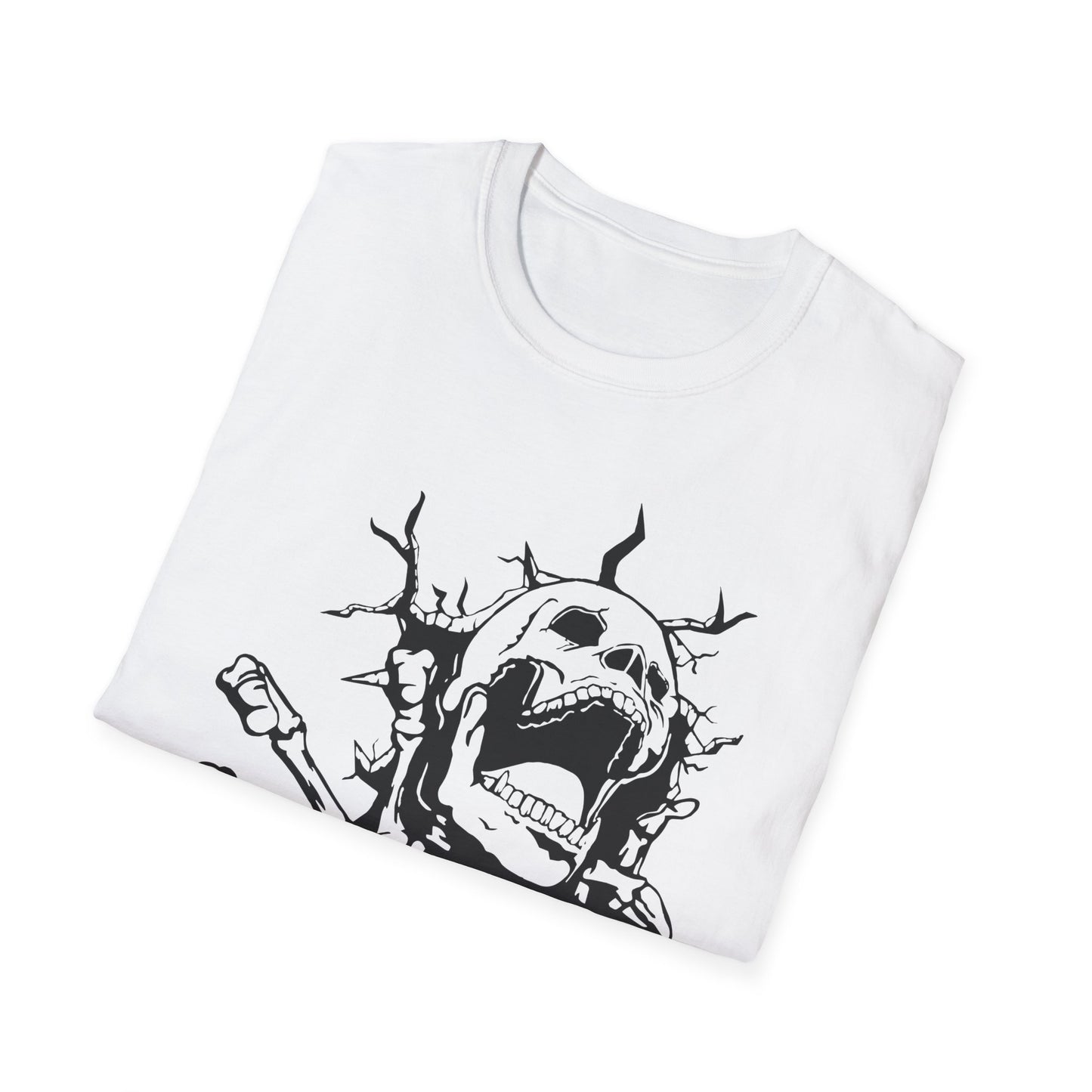 Unisex Skeleton Graphic T-Shirt - Edgy Halloween Wear