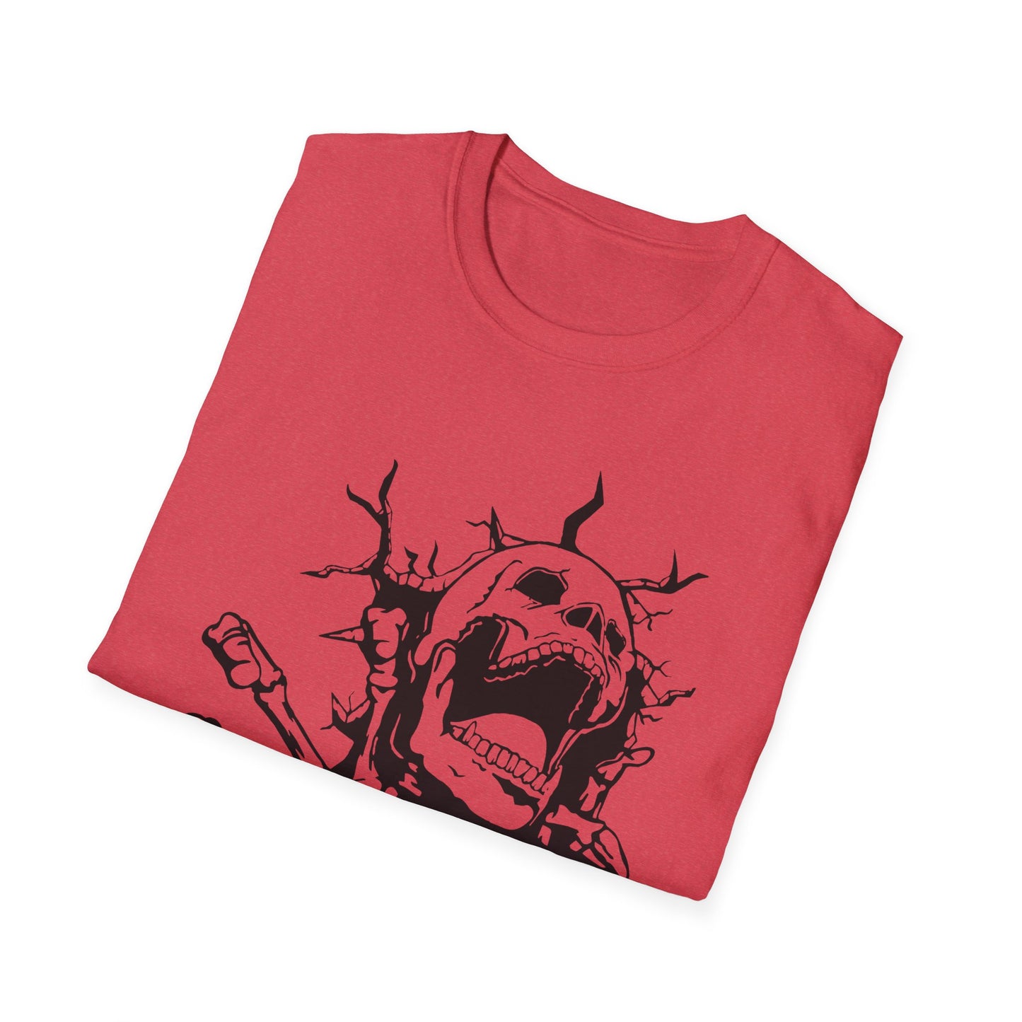 Unisex Skeleton Graphic T-Shirt - Edgy Halloween Wear