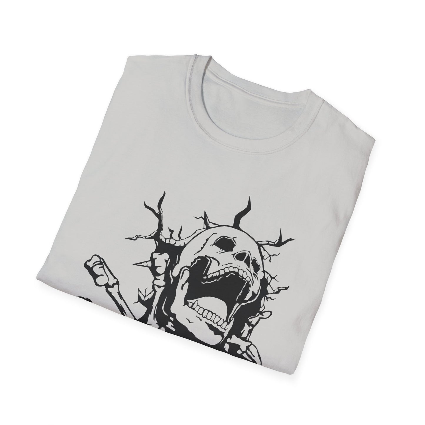 Unisex Skeleton Graphic T-Shirt - Edgy Halloween Wear