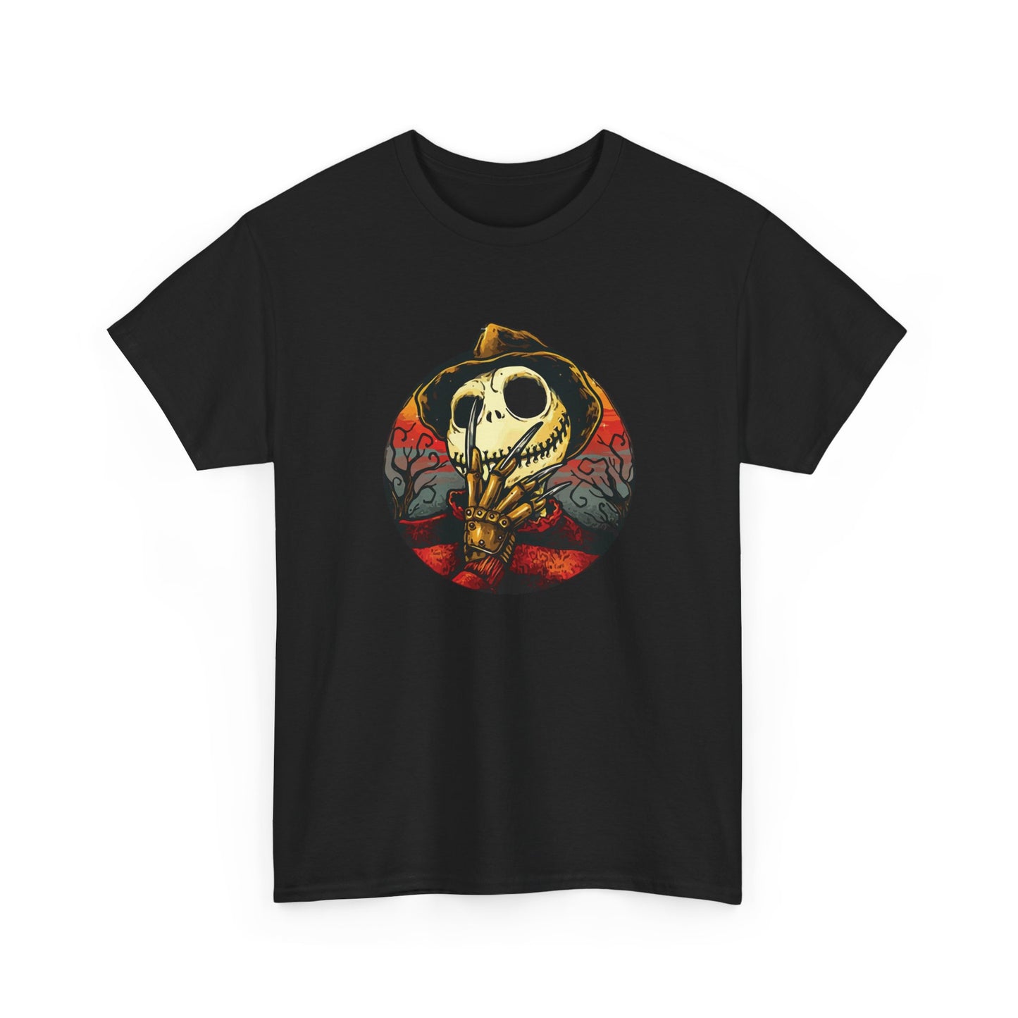 Unisex Heavy Cotton Tee - Skeleton Hand Design
