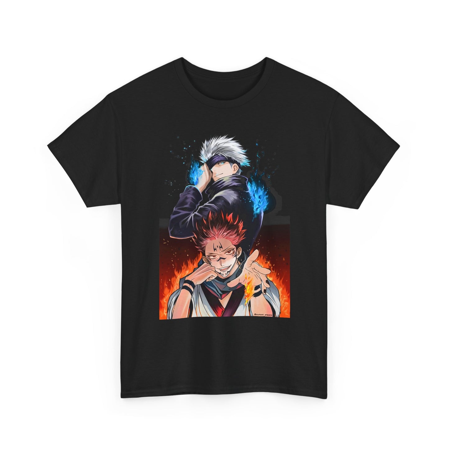 Anime-Inspired Unisex Heavy Cotton Tee, Graphic T-Shirt for Fans, Streetwear Style, Gift for Anime Lovers, Casual Wear, Unique Design