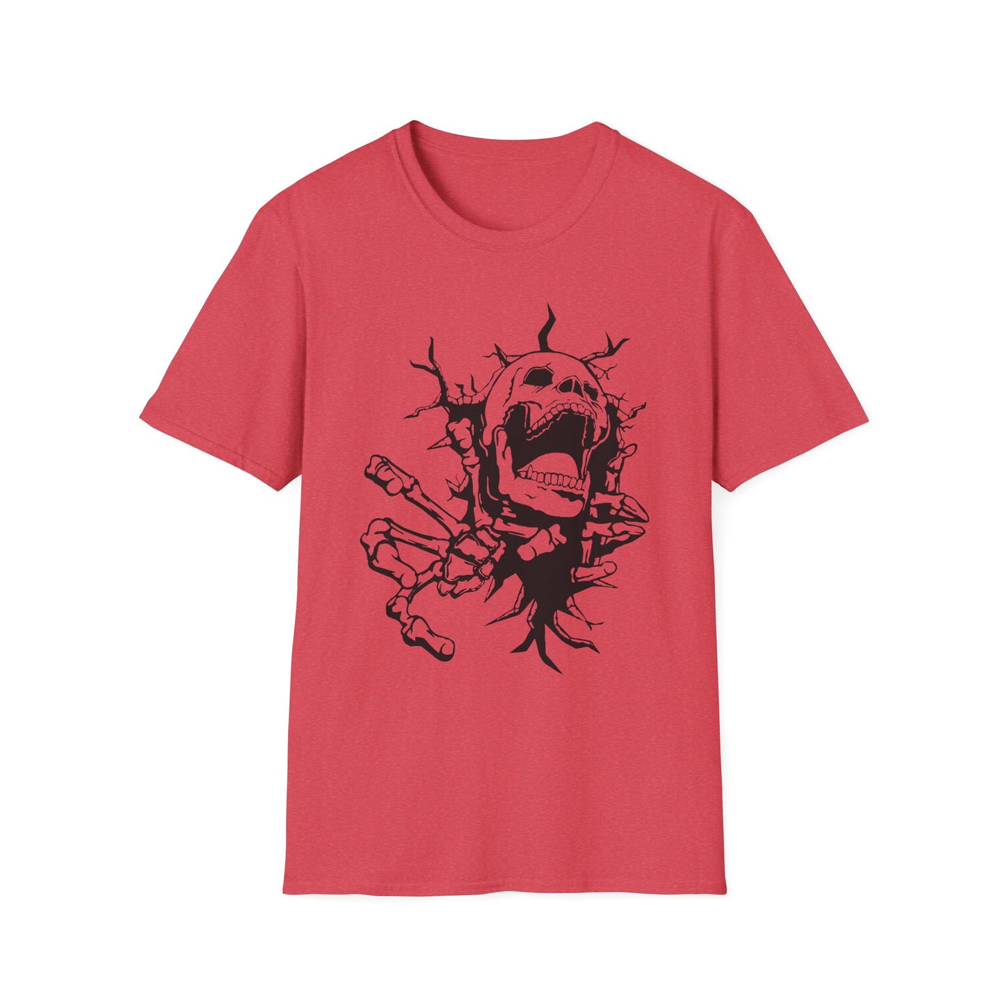 Unisex Skeleton Graphic T-Shirt - Edgy Halloween Wear